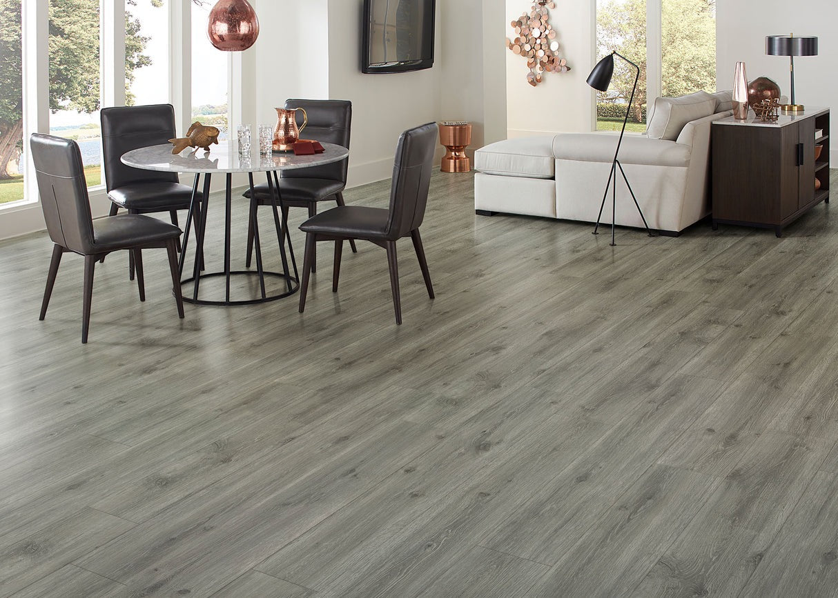 Coastal Gray LVP Waterproof Flooring 22 MIL, 6.5mm + 1.5mm underlayment, 9" x 60" Planks (23 sq ft/Case - $2.50/Sq Ft)
