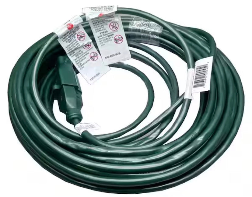 50 ft. 16/3 Light Duty Indoor/Outdoor Landscape Extension Cord, Green