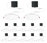 6 in. LED Slim 3 CCT Canless - White - (12-Pack)