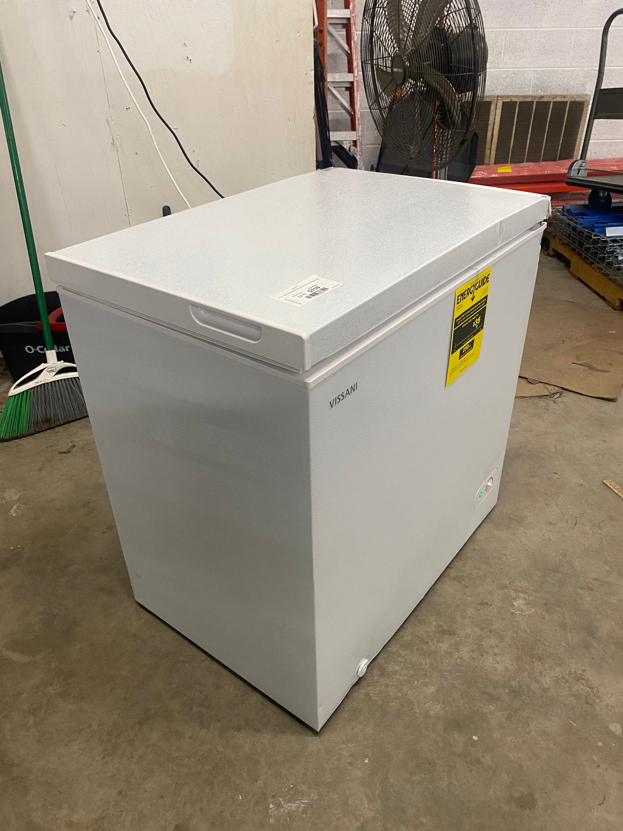 7.0 cu. ft. Manual Defrost Chest Freezer with LED Light in White Garage Ready