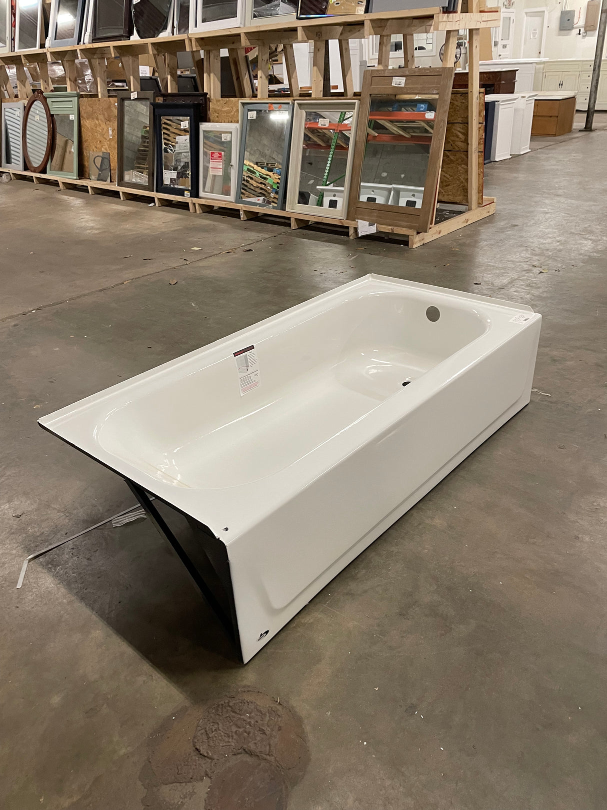 Aloha 60” x 30” Soaking Bathtub with Right Drain