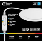 6 in. Selectable CCT Regressed Canless Integrated LED Downlight with New Construction Smashplate (4-Pack)