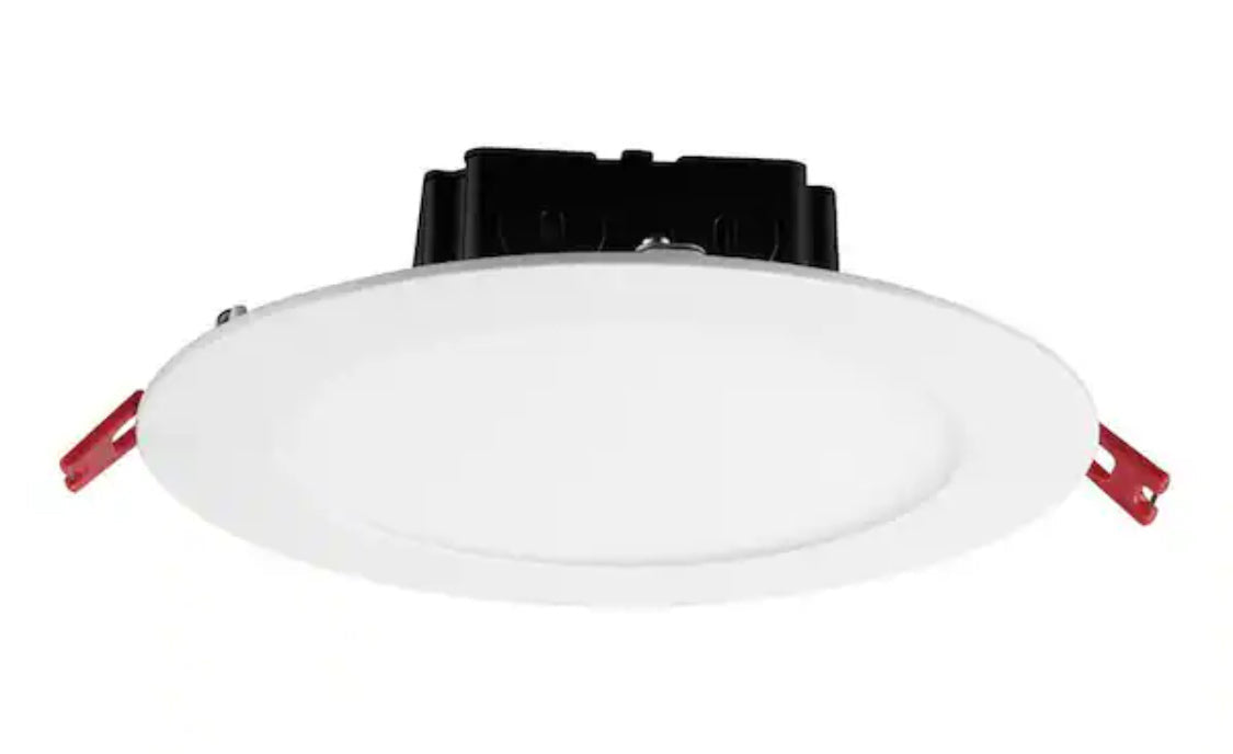 BLD 4 in. White Integrated LED Recessed Ceiling Mount Light Trim 3000K Soft White