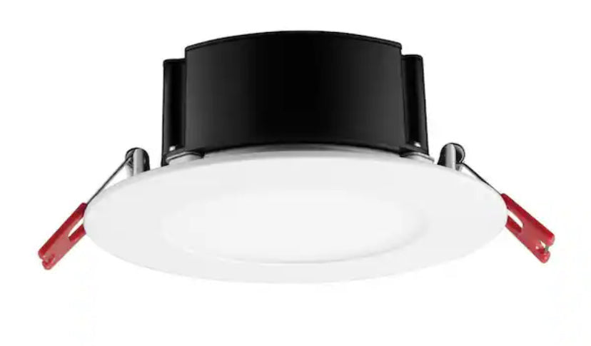 6 in. LED Slim 3 CCT Canless - White - (4-Pack)