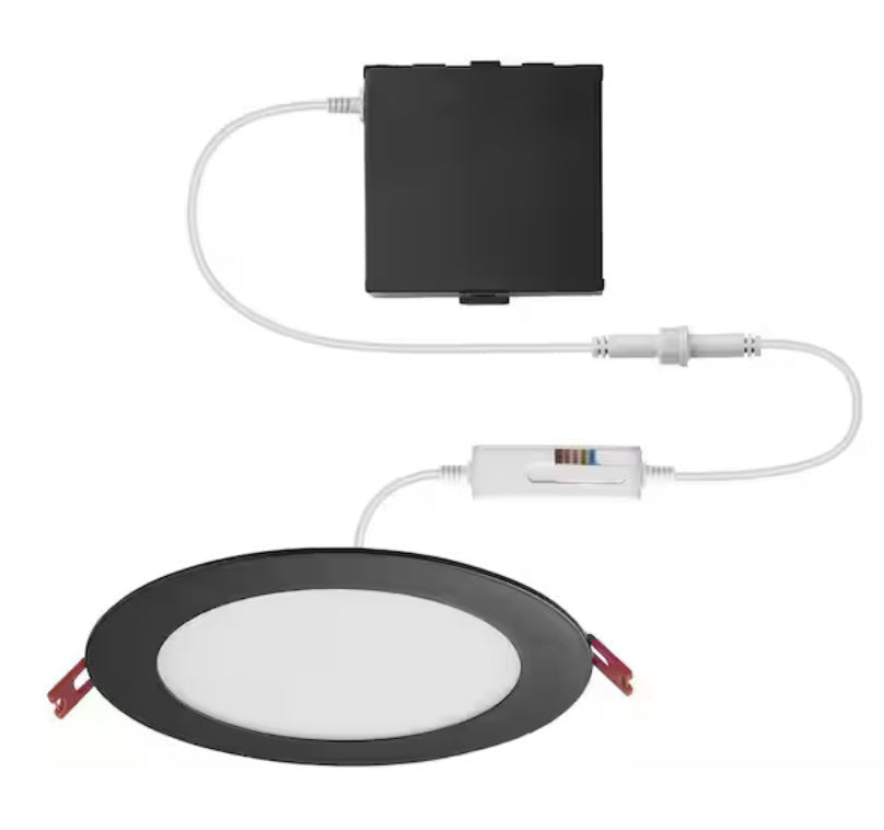 Premium Series 8 in. LED, 2-Level Lumen Select, Ultraslim Canless Recessed Light, Adjustable CCT