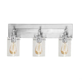 Tustna 4-Light Brushed Nickel Bathroom Vanity Light with Opal Glass Shades