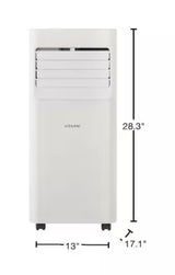 5,000 BTU 115-Volt Portable Air Conditioner for 150 sq. ft. Rooms with Dehumidifier and Remote in White