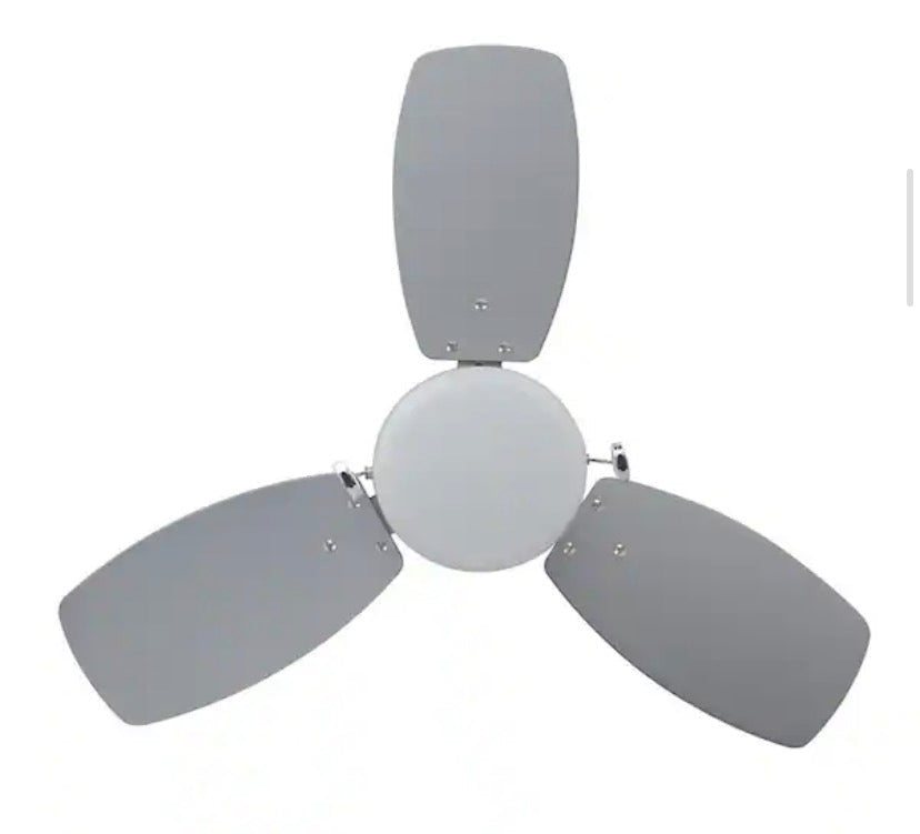 Triplicity 30 in. Indoor Brushed Nickel Ceiling Fan