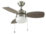 Triplicity 30 in. Indoor Brushed Nickel Ceiling Fan