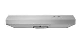 Arno 30 in. 240 CFM Convertible Under Cabinet Range Hood in Stainless Steel with Lighting and Charcoal Filter