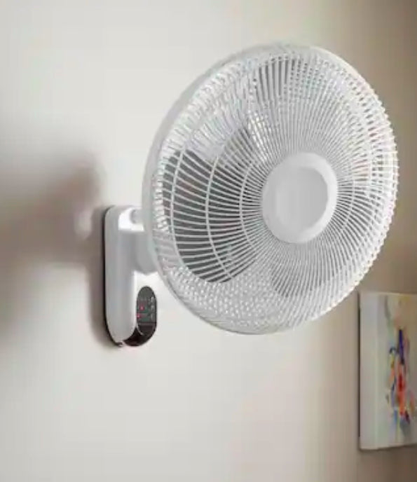 16 in. Indoor Wall Mount Fan with Remote