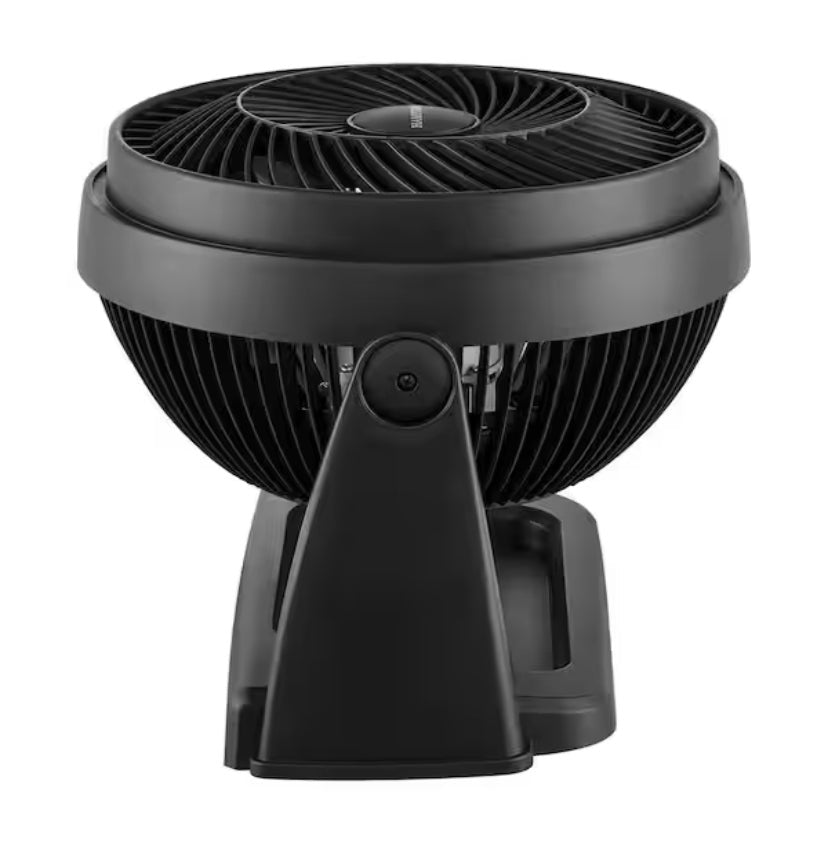 11 in. 3 Speed Portable Desk Fan in Black