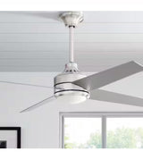 Mercer 52 in. LED Indoor Brushed Nickel Ceiling Fan with Light Kit and Remote Control