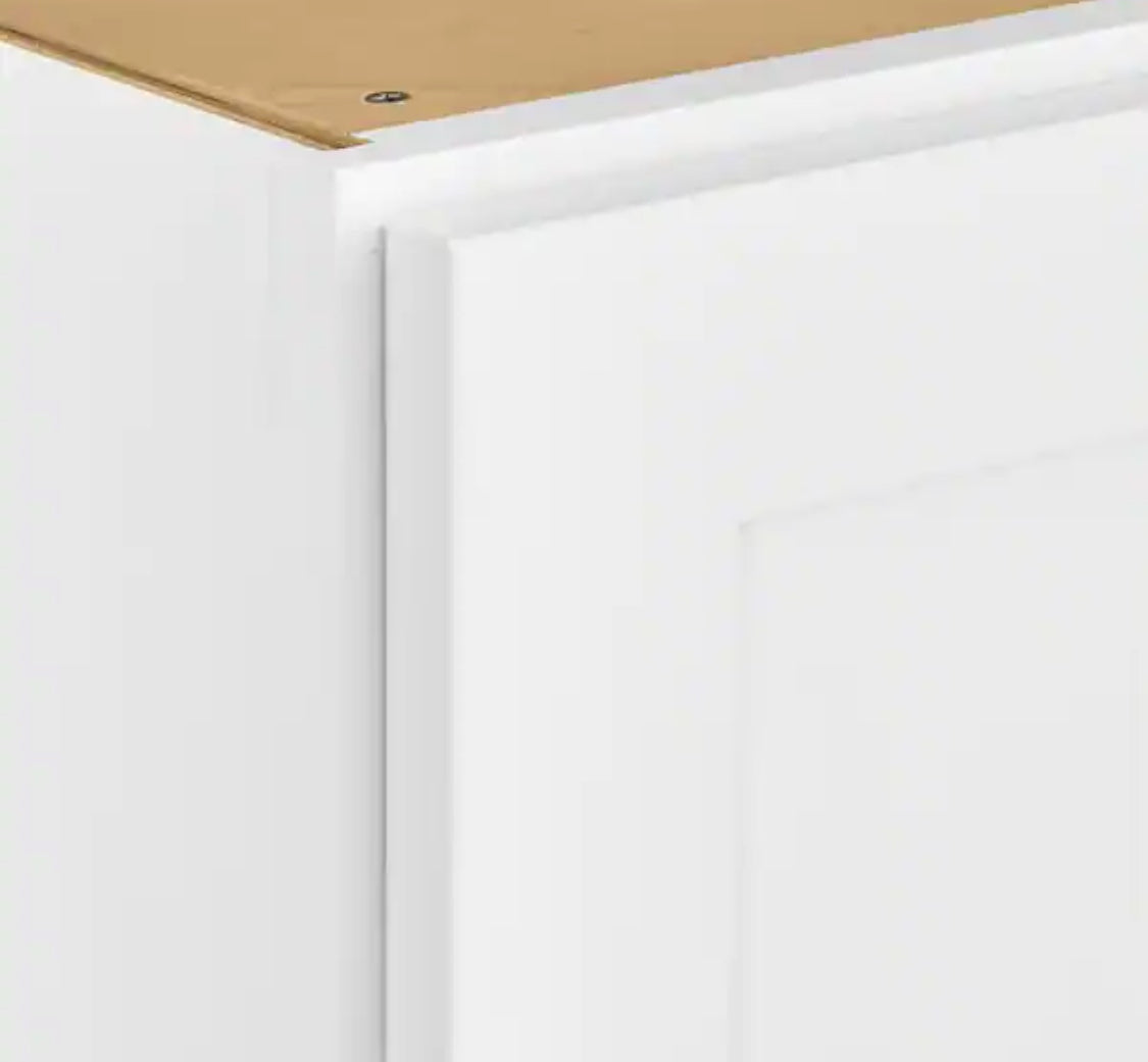 Avondale Shaker Alpine White Ready to Assemble Plywood 36 in Wall Kitchen Cabinet (36 in W x 42 in H x 12 in D)