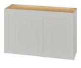 Avondale 36 in. W x 12 in. D x 24 in. H Ready to Assemble Plywood Shaker Wall Bridge Kitchen Cabinet in Dove Gray