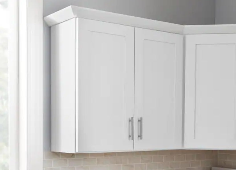 Avondale Shaker Alpine White Ready to Assemble Plywood 36 in Wall Kitchen Cabinet (36 in W x 30 in H x 12 in D)