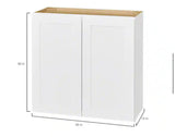 Avondale Shaker Alpine White Ready to Assemble Plywood 36 in Wall Kitchen Cabinet (36 in W x 30 in H x 12 in D)