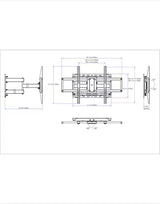 Full Motion TV Wall Mount for 32 in. to 90 in. TVs