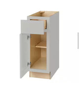 Avondale Shaker Dove Gray Quick Assemble Plywood 12 in Base Cabinet (12 in W x 24 in D x 34.5 in H)