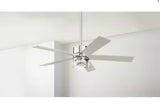 Crysalis 52 in. Integrated CCT LED with Bubble Glass Indoor Chrome Ceiling Fan with Remote Control