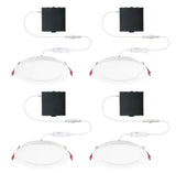 6 in. LED Slim 3 CCT Canless - White - (4-Pack)