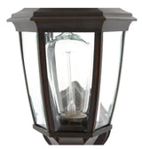 14.5 in. 1-Light Oil-Rubbed Bronze Hardwired Dusk-to-Dawn Outdoor Wall Light Lantern Sconce with No Bulb Included