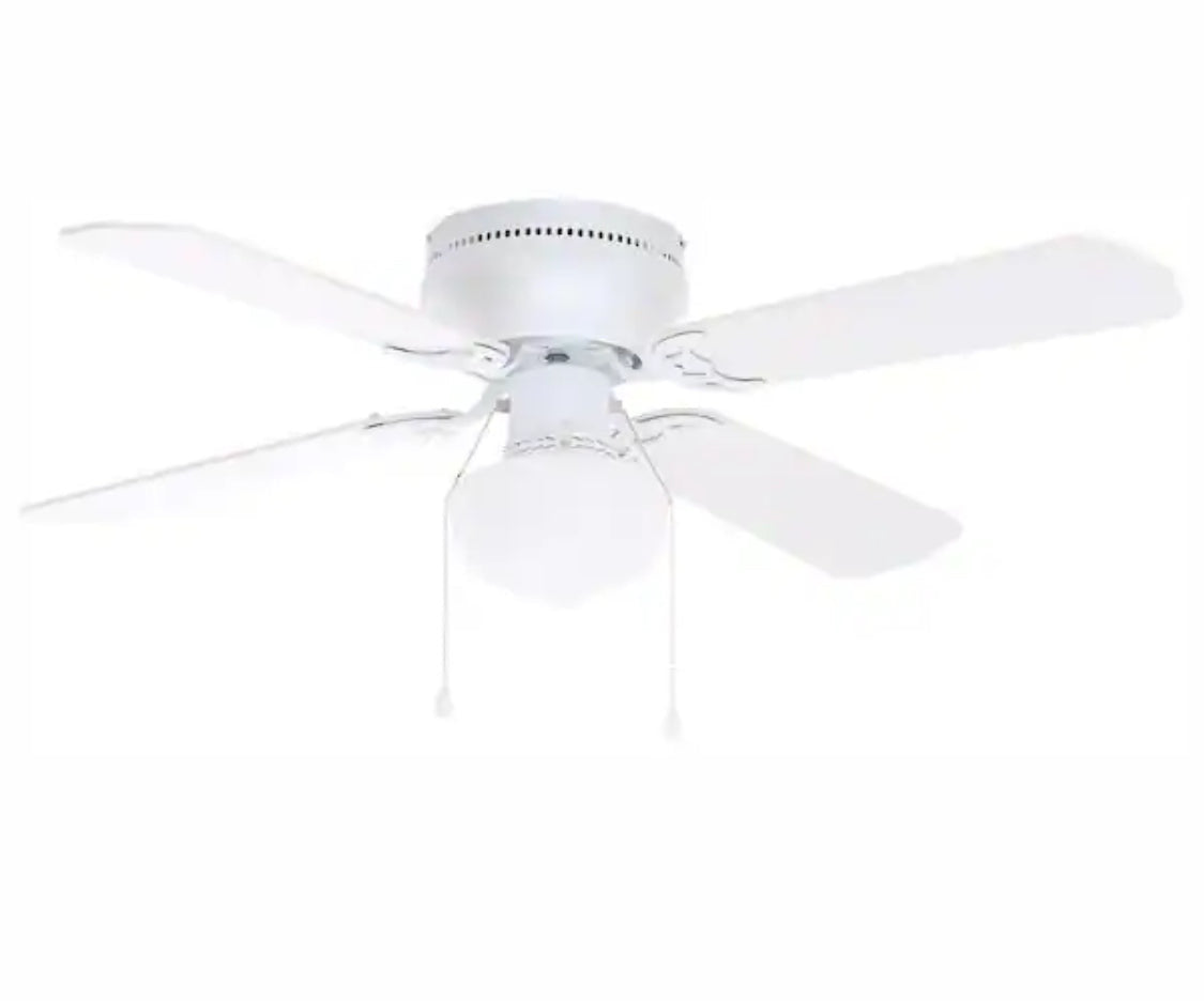 Littleton 42 in. LED Indoor White Ceiling Fan with Light Kit