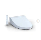 C5 Washlet Electric Heated Bidet Toilet Seat for Elongated Toilet in Cotton White