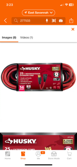 25 ft. 14/3 Medium Duty Indoor/Outdoor Extension Cord, Red/Black