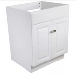Wyndham 24 in. 2-Door Bath Vanity Cabinet Only in White (Ready to Assemble)