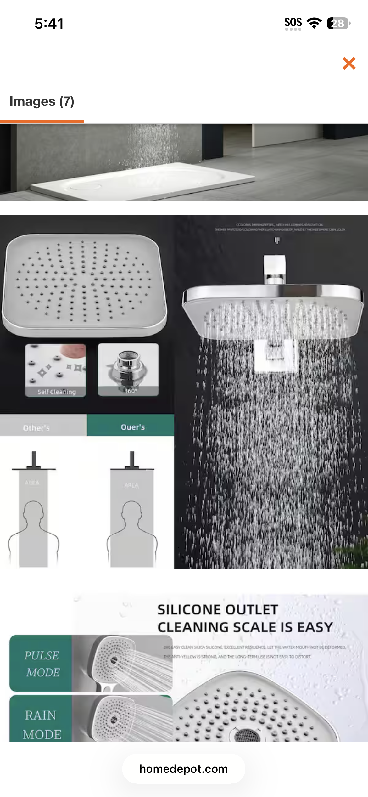 2-Handle 2-Spray Tub and Shower Faucet Handheld Shower Combo with 8 in. Rain Shower Head in Chrome (Valve Included)