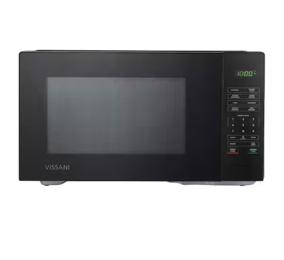 1.1 cu. ft. Countertop Microwave Oven in Black