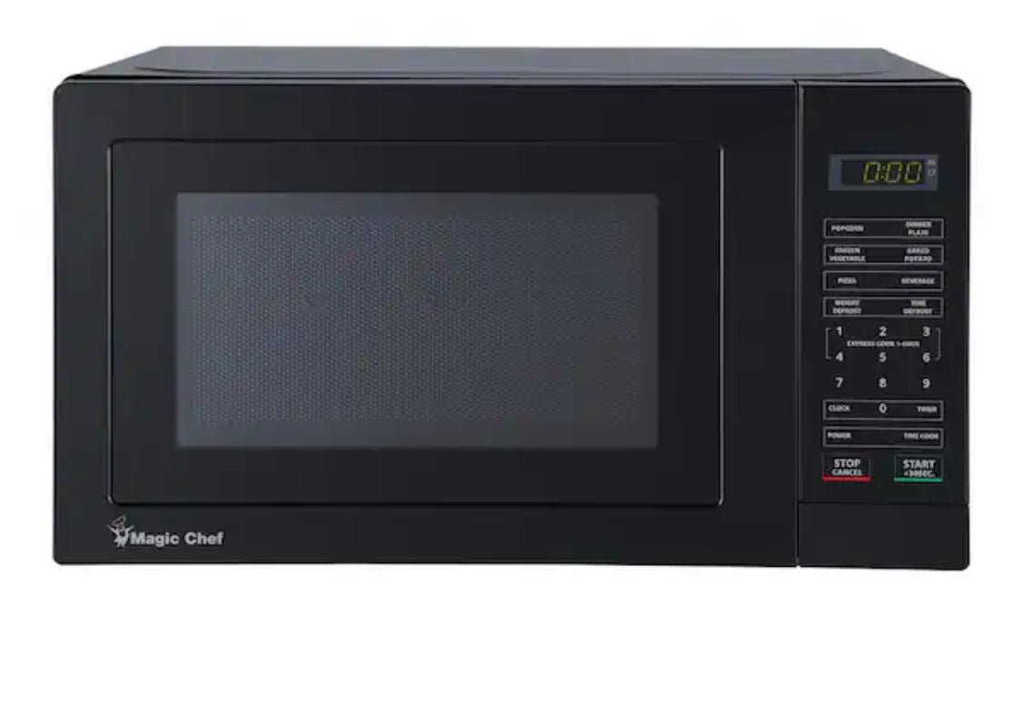 17.3 in. W, 0.7 cu. ft. Countertop Microwave in Black with 700-Watt Cooking Power