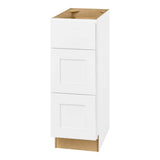 Avondale Shaker Alpine White Ready to Assemble Plywood 12 in Vanity Drawer Base (12in W x 21in D x 34.5in H)