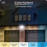 70-Watt 7000 Lumen 240° Black Motion Sensing Integrated LED Super Bright Flood Light with 5CCT and