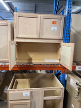 36 in. W x 12 in. D x 18 in. H Assembled Wall Bridge Kitchen Cabinet in Unfinished with Recessed Panel
