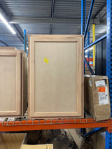 24 in. W x 12 in. D x 36 in. H Assembled Wall Kitchen Cabinet in Unfinished with Recessed Panel