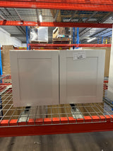 Westfield Feather White Shaker Stock Assembled Wall Kitchen Cabinet (30 in. W x 12 in. D x 18 in. H)