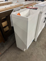 19 in. W x 18 in. D x 34 in. H Single Sink Freestanding Bath Vanity in White with White Cultured Marble Top