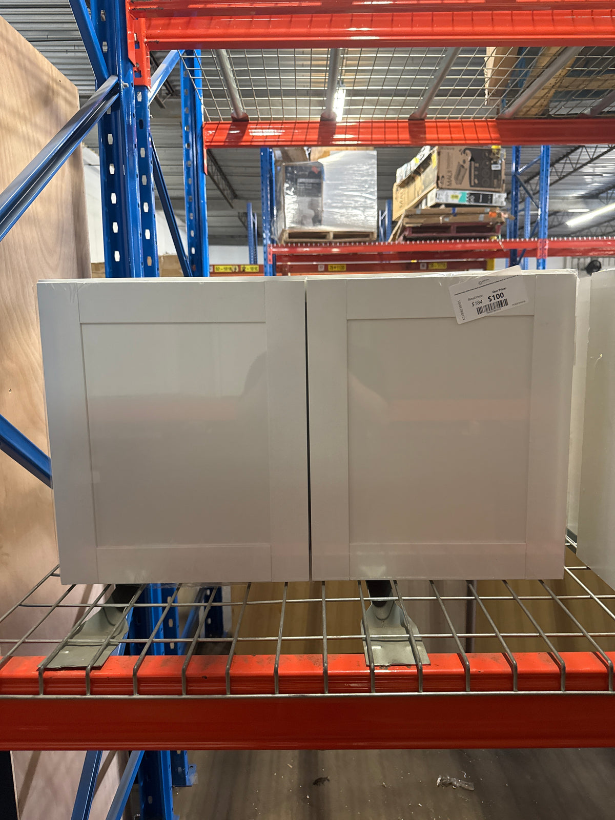Westfield Feather White Shaker Stock Assembled Wall Kitchen Cabinet (30 in. W x 12 in. D x 18 in. H)