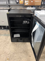 23.5 in. Single Zone 180-Cans Undercounter Freestanding/Built-in Beverage and Wine Cooler in Black, Reversible Door