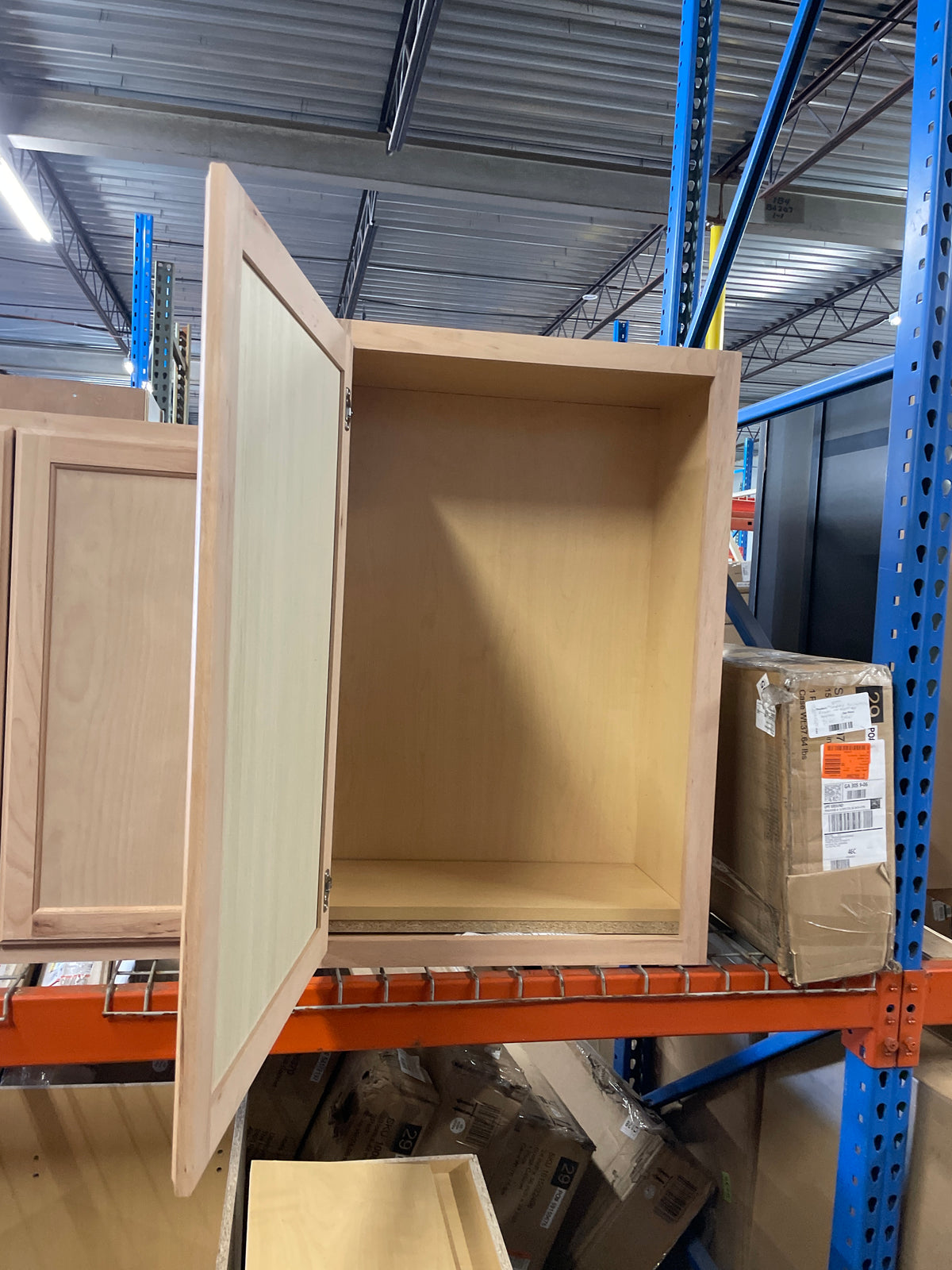 24 in. W x 12 in. D x 36 in. H Assembled Wall Kitchen Cabinet in Unfinished with Recessed Panel