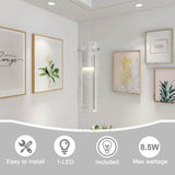 8.5-Watt Integrated LED Chrome Pendant with Crystal Bubble - image 4