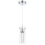 8.5-Watt Integrated LED Chrome Pendant with Crystal Bubble - main
