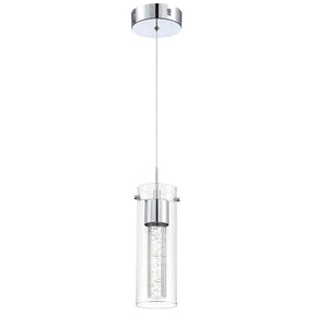 8.5-Watt Integrated LED Chrome Pendant with Crystal Bubble - main