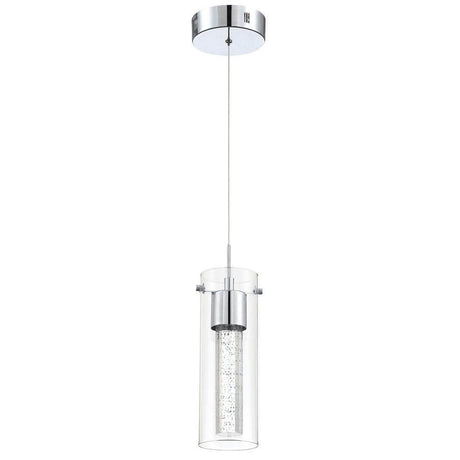 8.5-Watt Integrated LED Chrome Pendant with Crystal Bubble - main