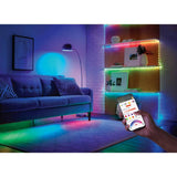 6.5 ft. Smart RGWBIC Dynamic Color Changing Dimmable Plug-In LED Strip Light Powered by Hubspace