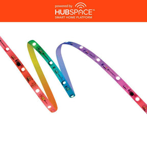 6.5 ft. Smart RGWBIC Dynamic Color Changing Dimmable Plug-In LED Strip Light Powered by Hubspace