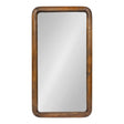 Medium Rectangle Walnut Brown Classic Mirror (31.5 in. H x 16.73 in. W)