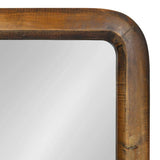 Medium Rectangle Walnut Brown Classic Mirror (31.5 in. H x 16.73 in. W)